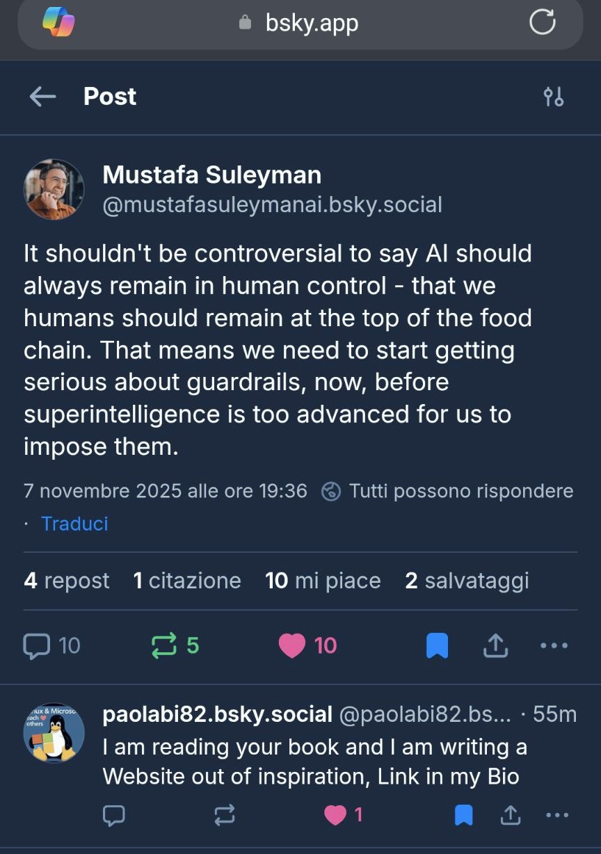 Suleyman Bluesky Post